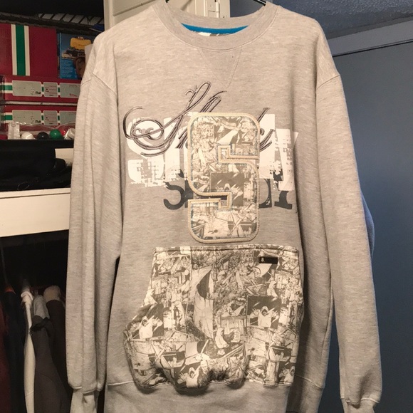 grey sweater pullover - Picture 1 of 3